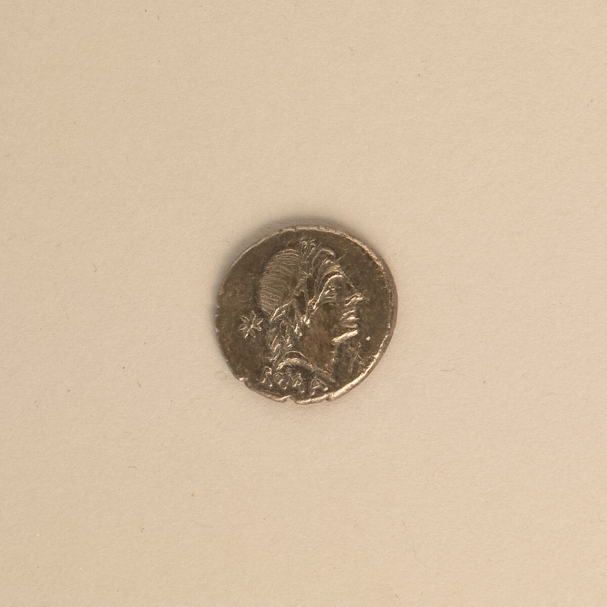 Silver denarius of Postumius Albinus, Silver, Roman 