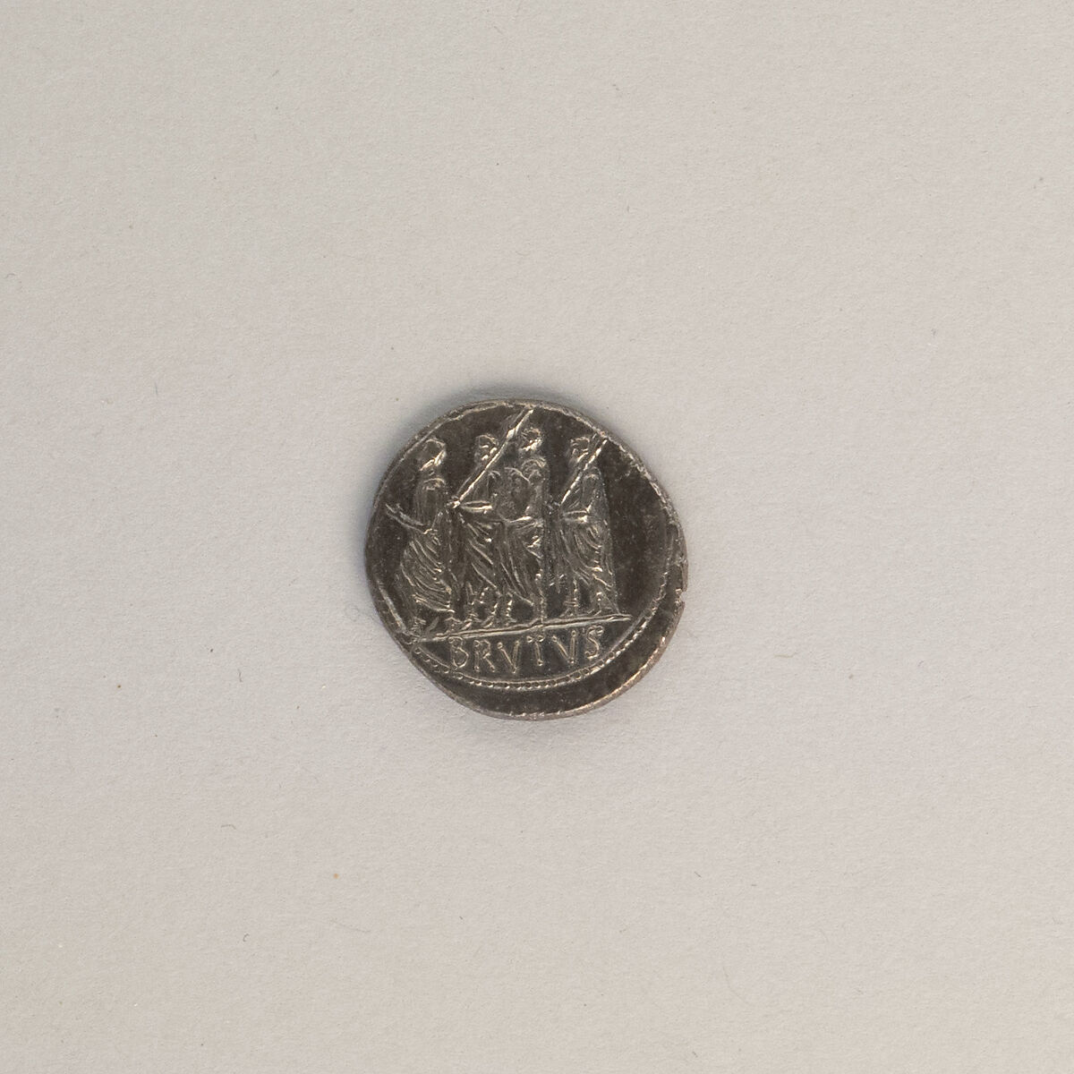 Silver denarius of Brutus, Silver, Roman