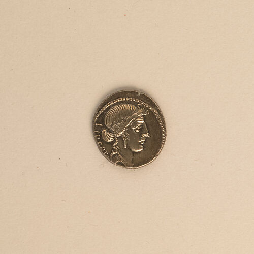 Silver denarius of Brutus