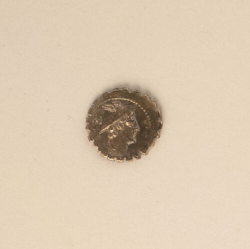Silver denarius serratus of Mamilius Limetanus