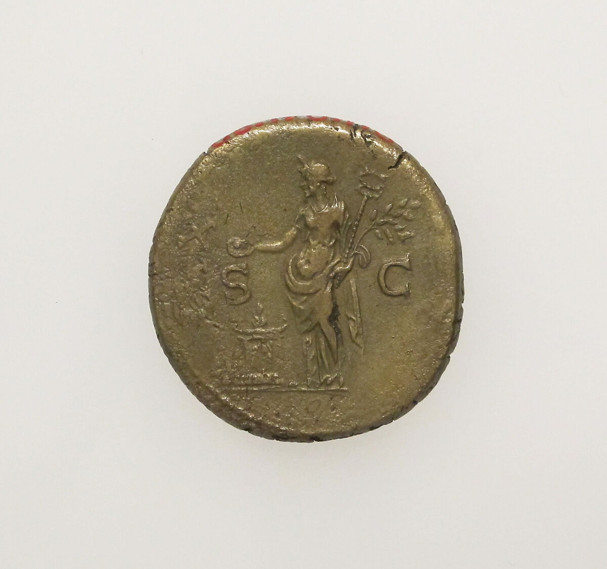 Bronze dupondius of Vespasian, Bronze, Roman