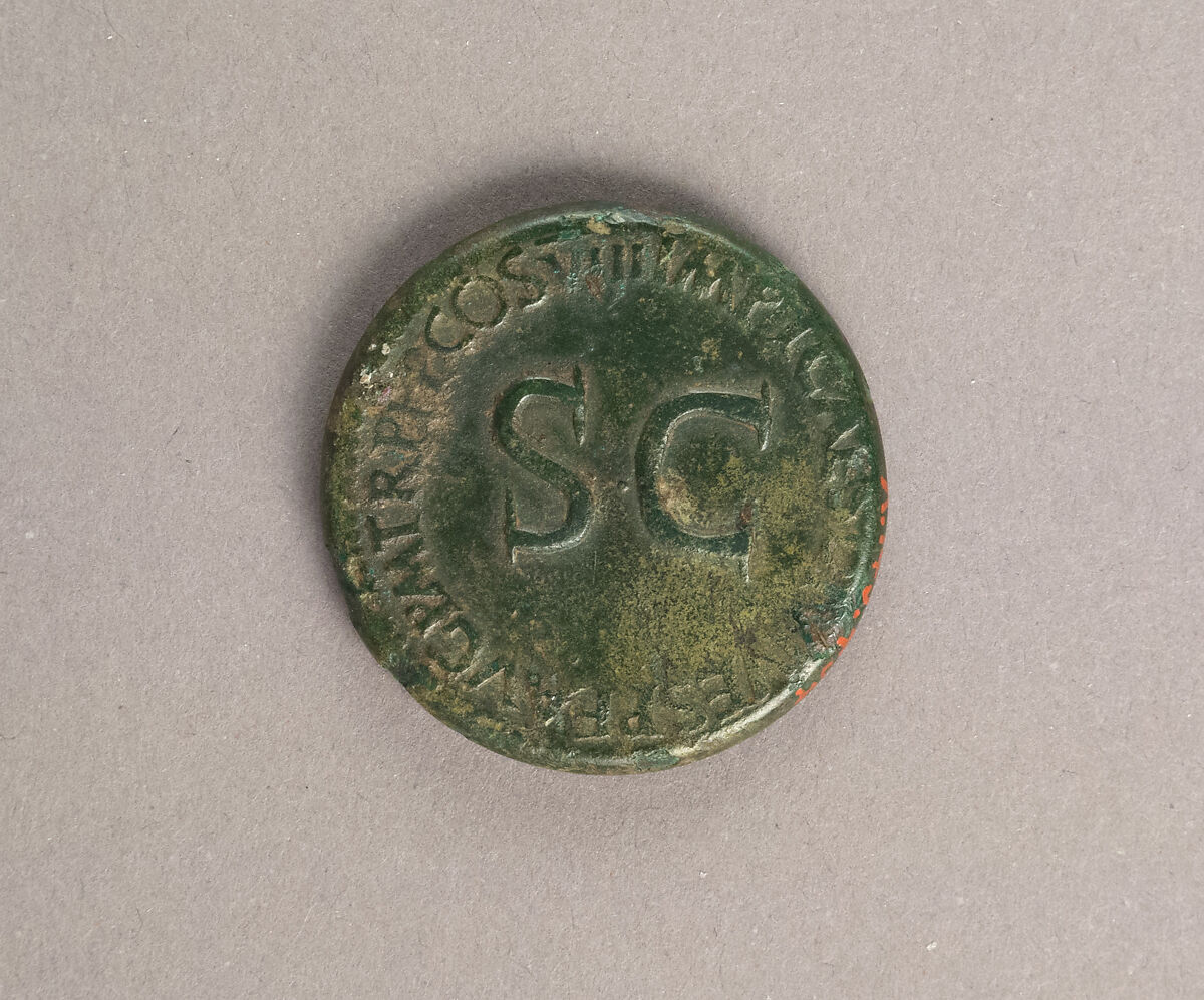 Bronze sestertius of Titus, Bronze, Roman