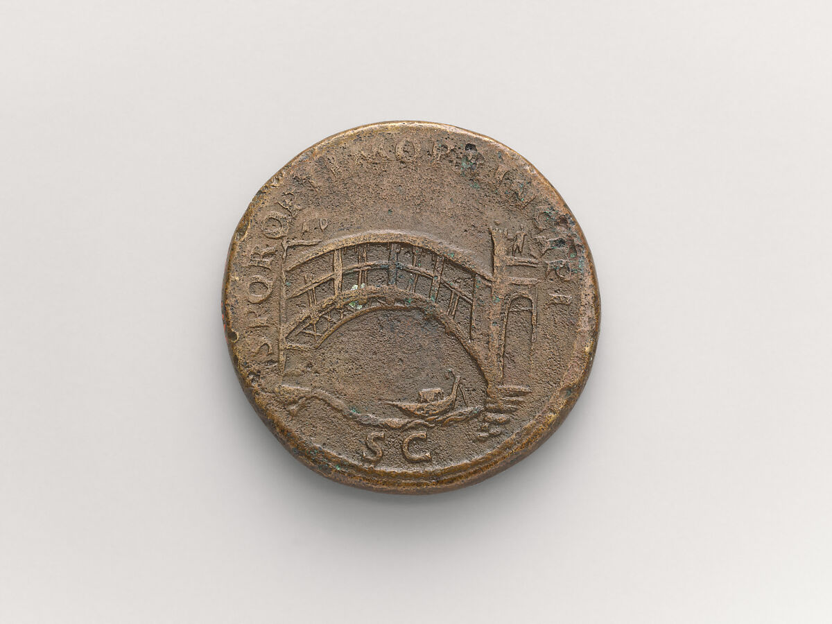 Bronze sestertius of Trajan, Bronze, Roman