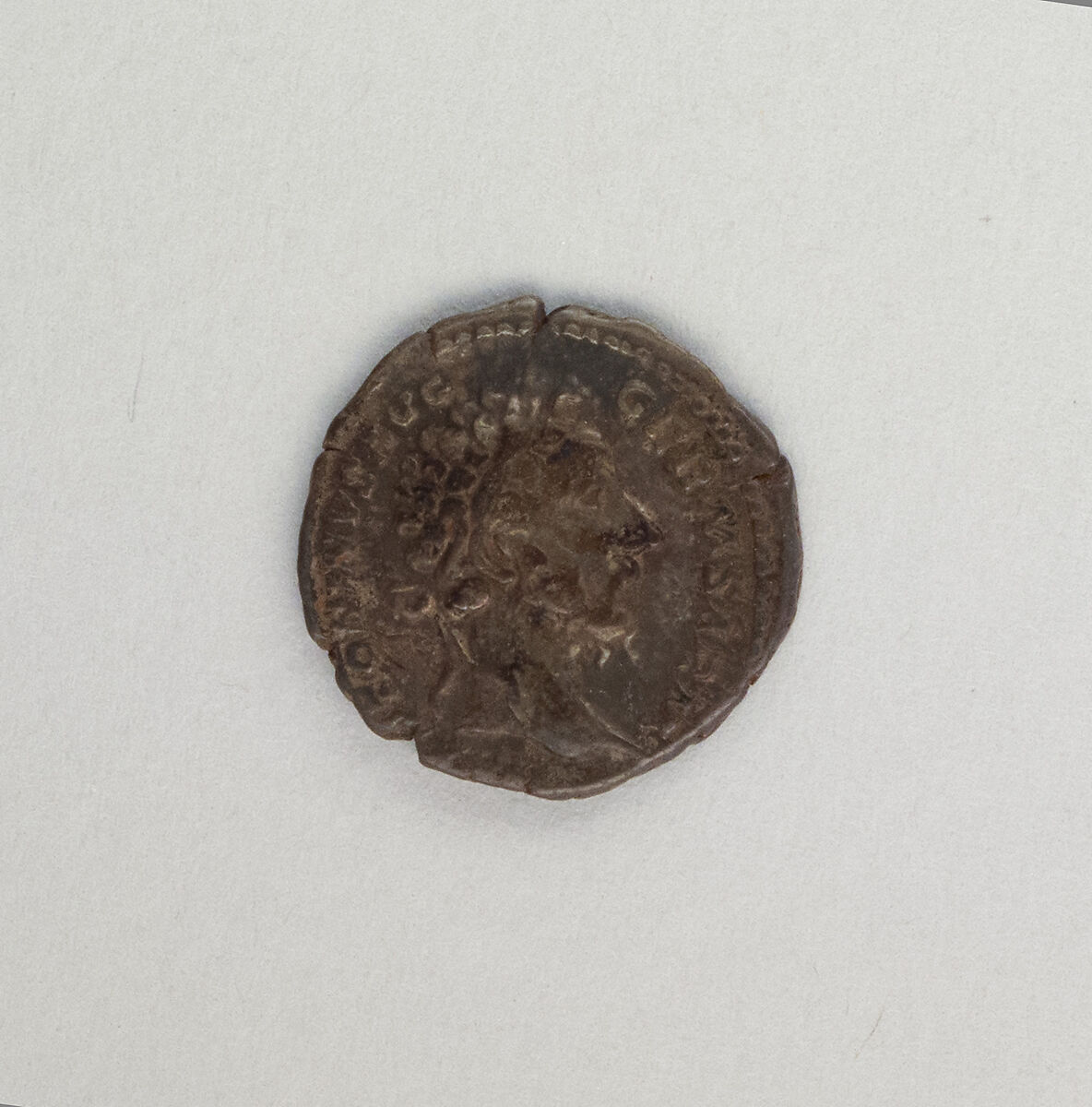 Silver denarius of Marcus Aurelius, Silver, Roman 