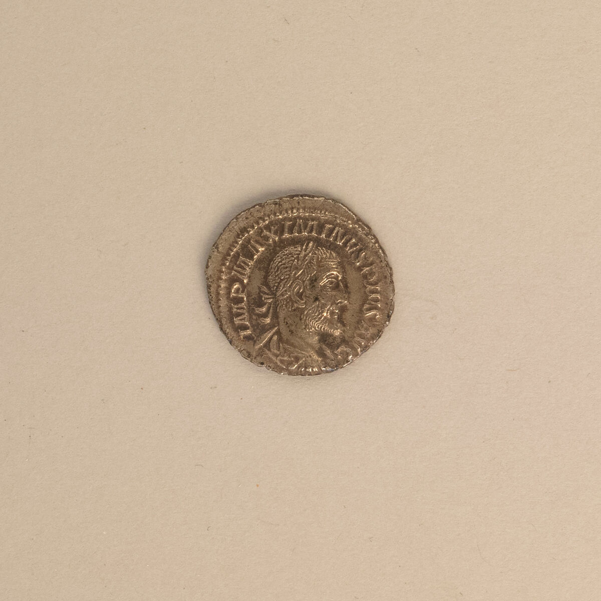 Silver denarius of Maximinus Thrax, Silver, Roman 