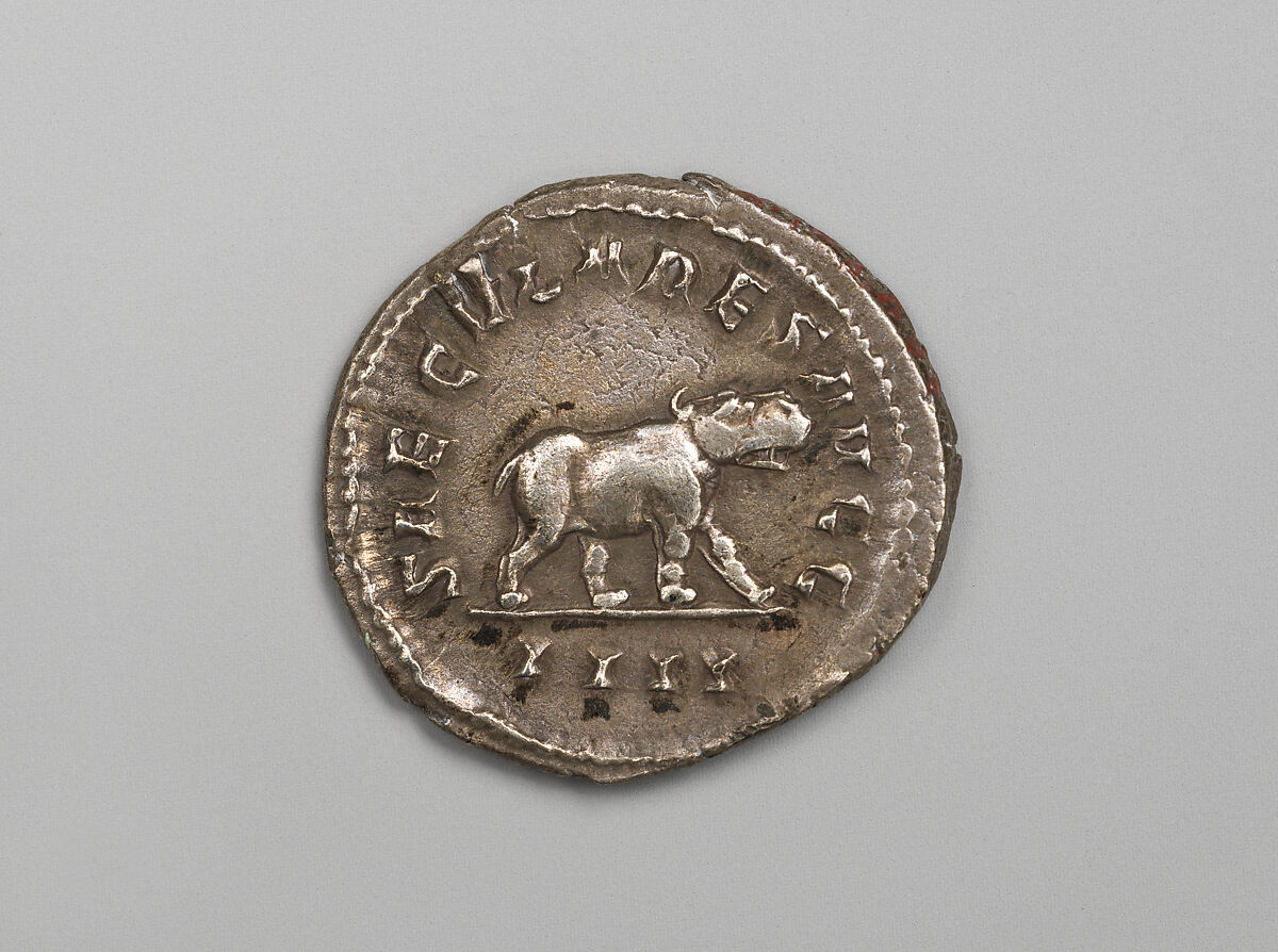 Silver antoninianus of Philip I, Silver, Roman