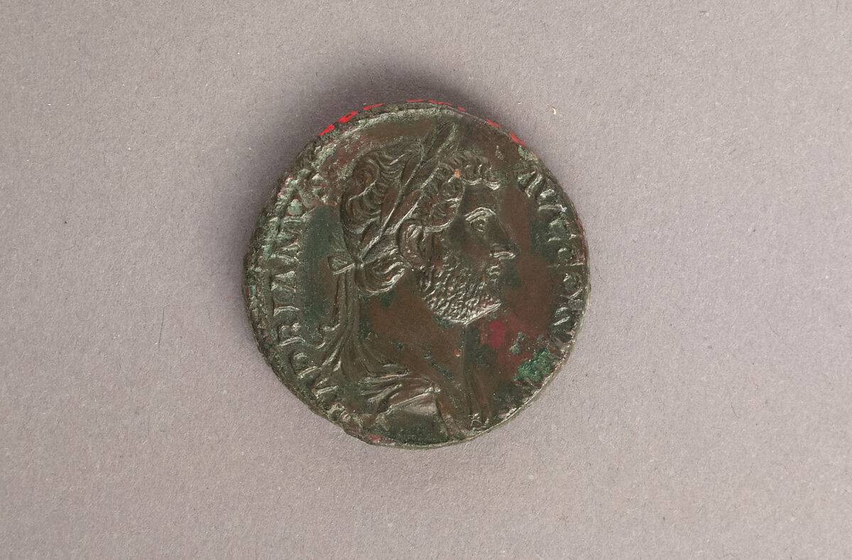 Bronze sestertius of Hadrian, Bronze, Roman 