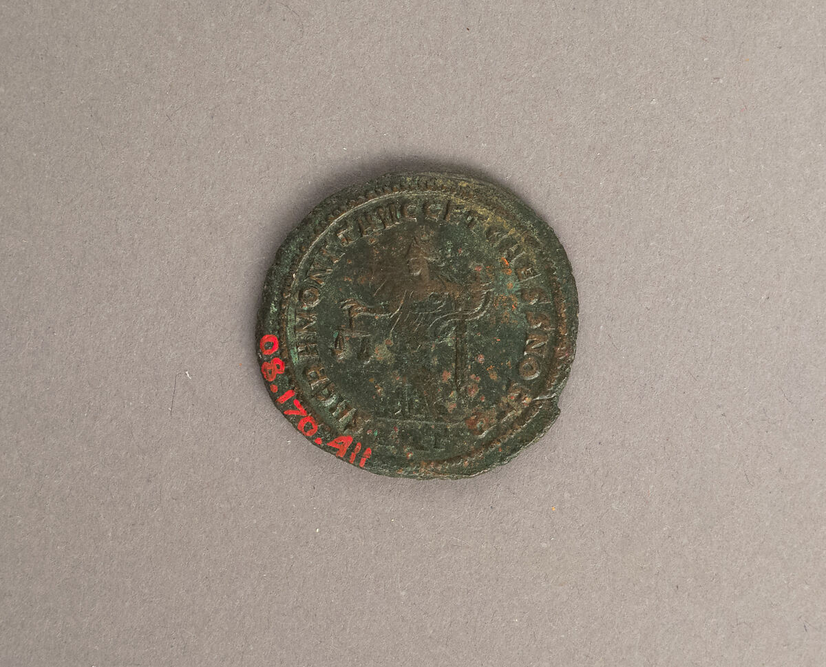 Bronze nummus of Constantius I Chlorus, Bronze, Roman 
