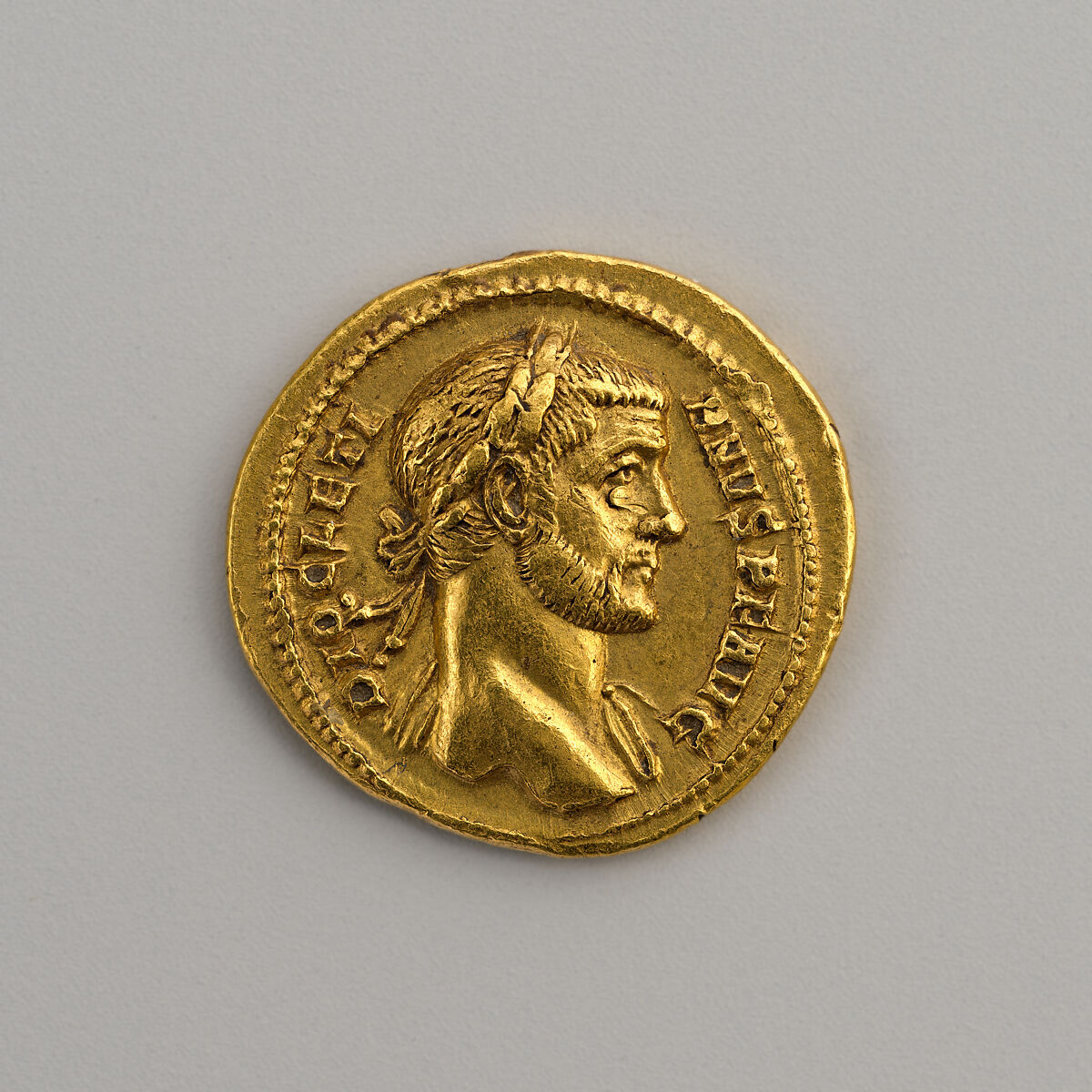 Gold aureus of Diocletian Roman Late Imperial The