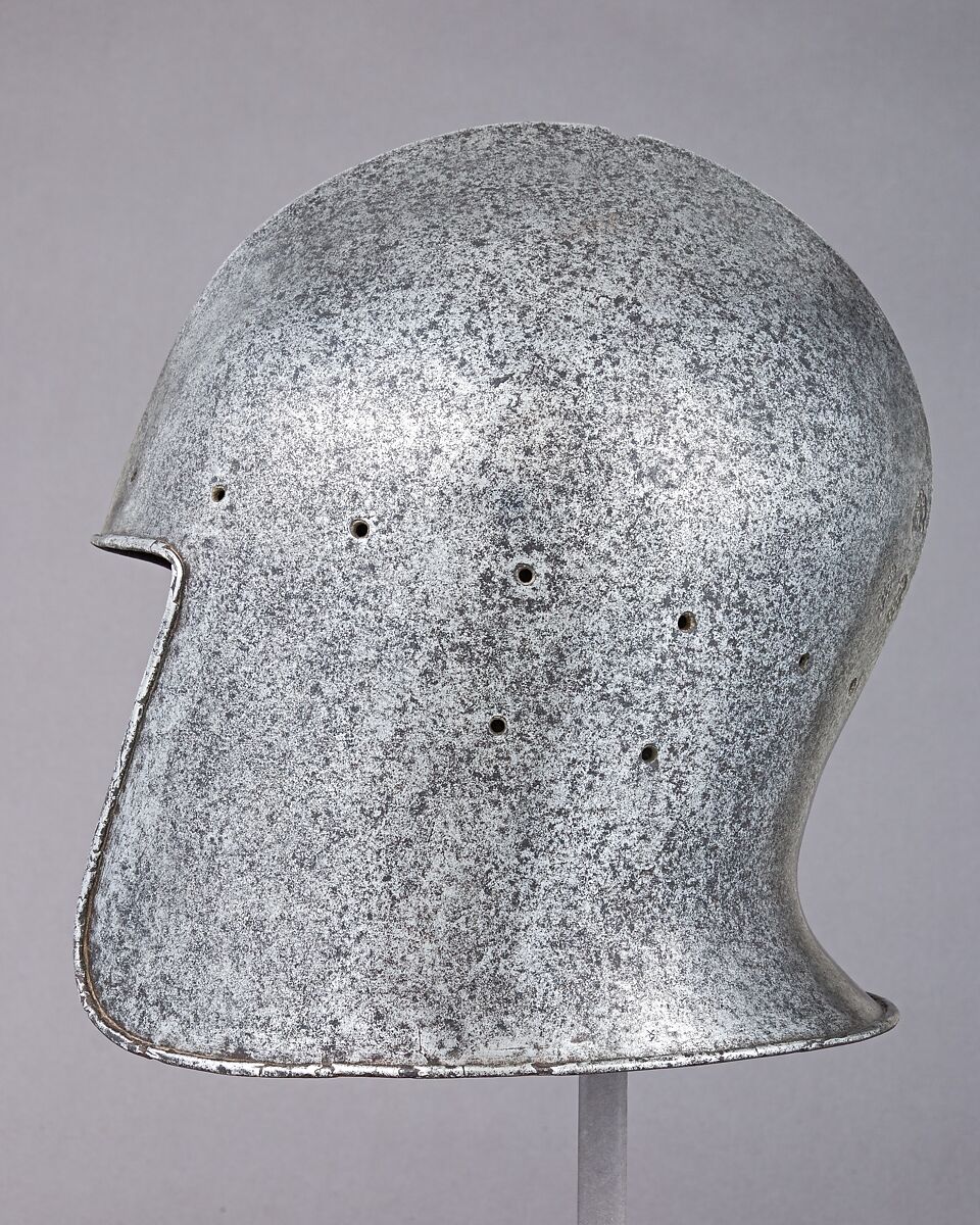 Barbute, Steel, Italian, probably Milan