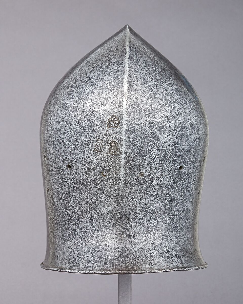 Barbute, Steel, Italian, probably Milan