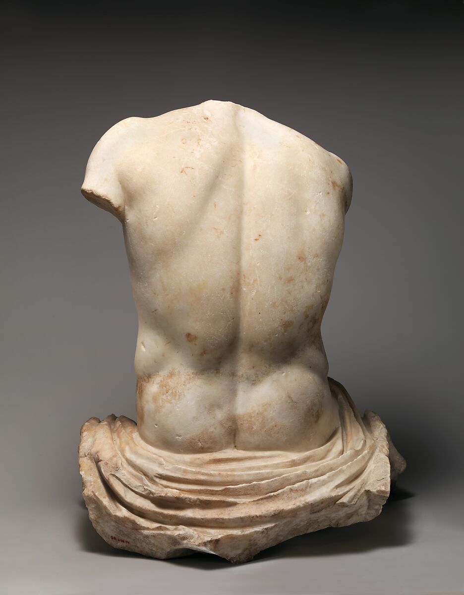 Statue of a seated man, Marble, Roman