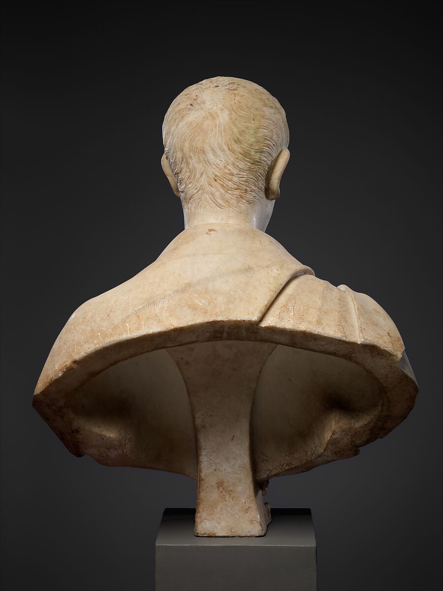 Marble portrait bust of a man, Marble, Roman