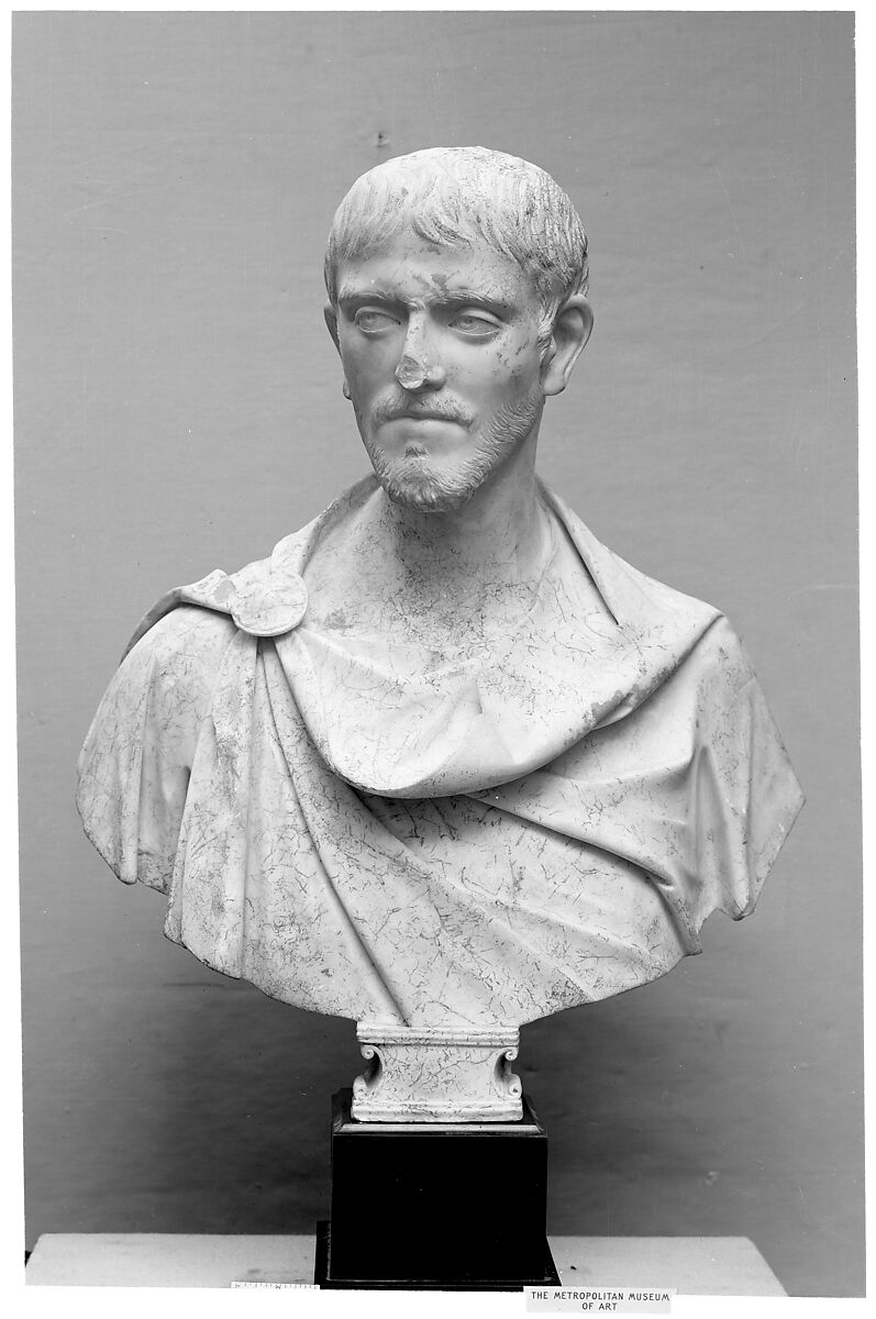 Marble portrait bust of a man, Marble, Roman