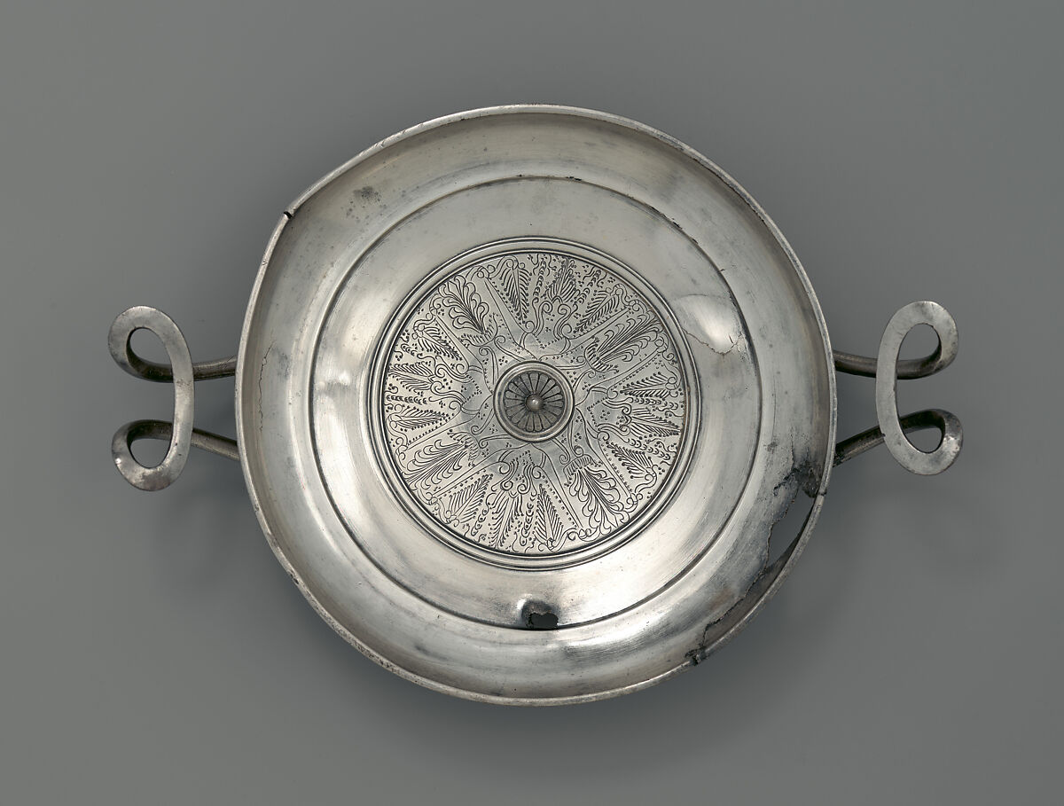 Silver stemless cup, Silver, Greek, South Italian