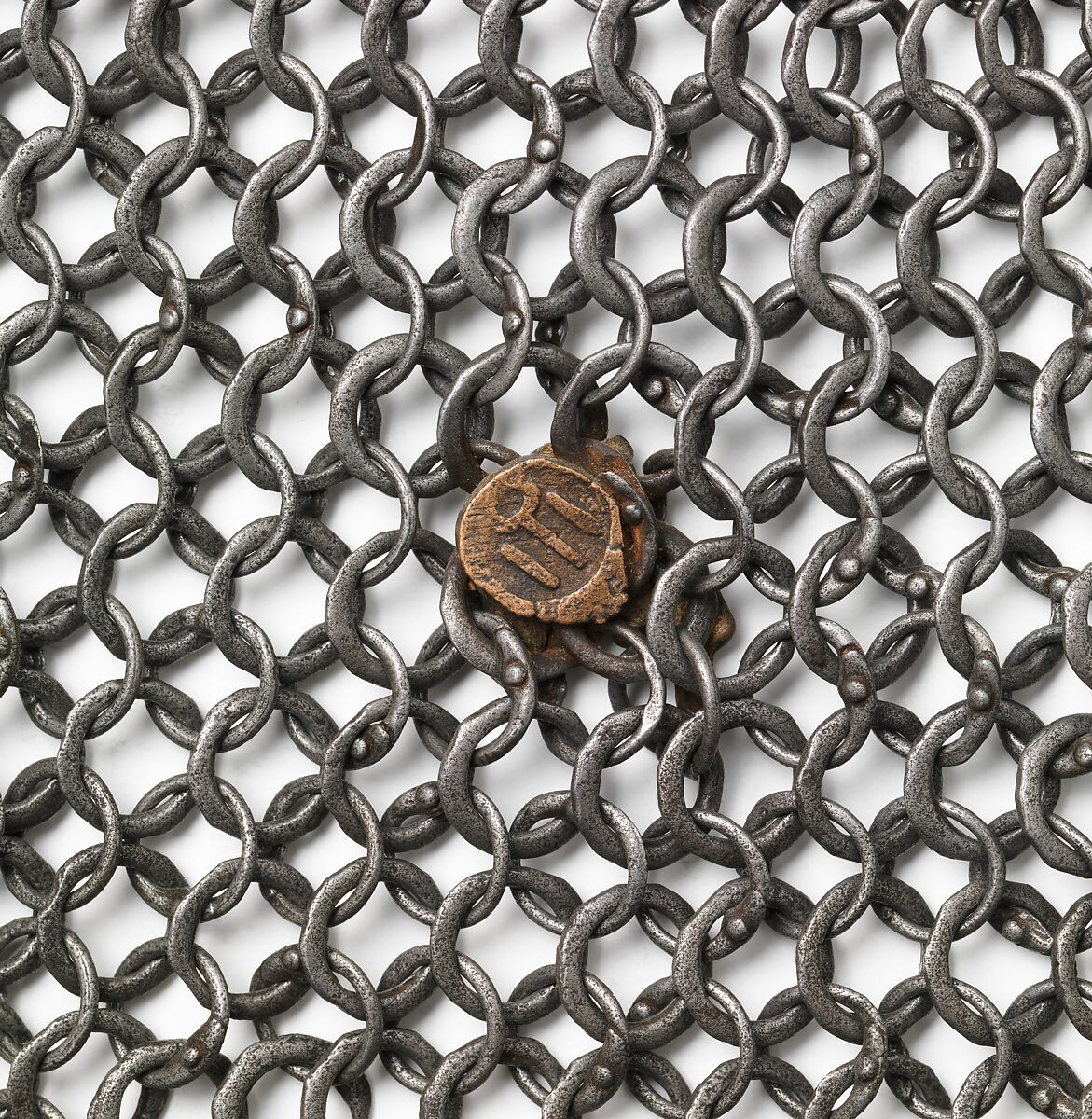 Helmet with Aventail, Steel, iron, silver, copper alloy, Turkish, in the style of Turkman armor