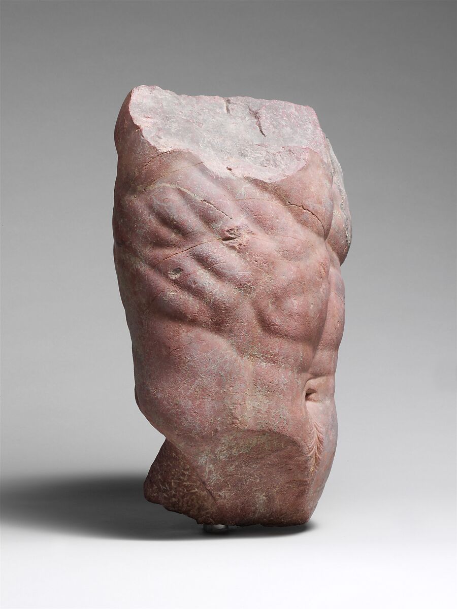 Rosso antico torso of a centaur, Marble, Rosso antico, Roman