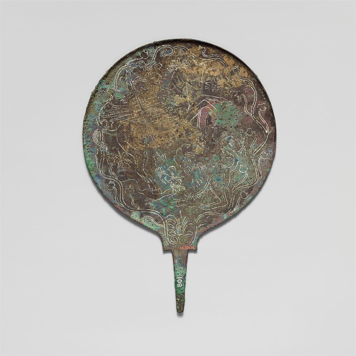 Bronze mirror, Bronze, Etruscan