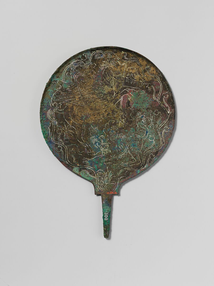 Bronze mirror, Bronze, Etruscan 