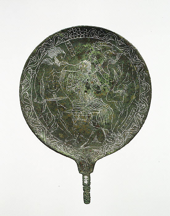 Bronze mirror, Bronze, Etruscan