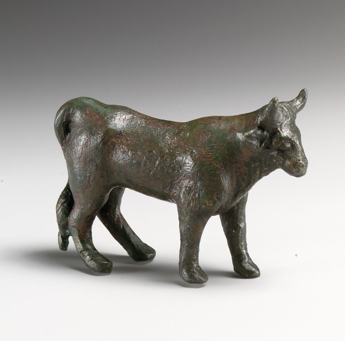 Bronze model of a cart with farmyard group, Bronze, Etruscan or Roman