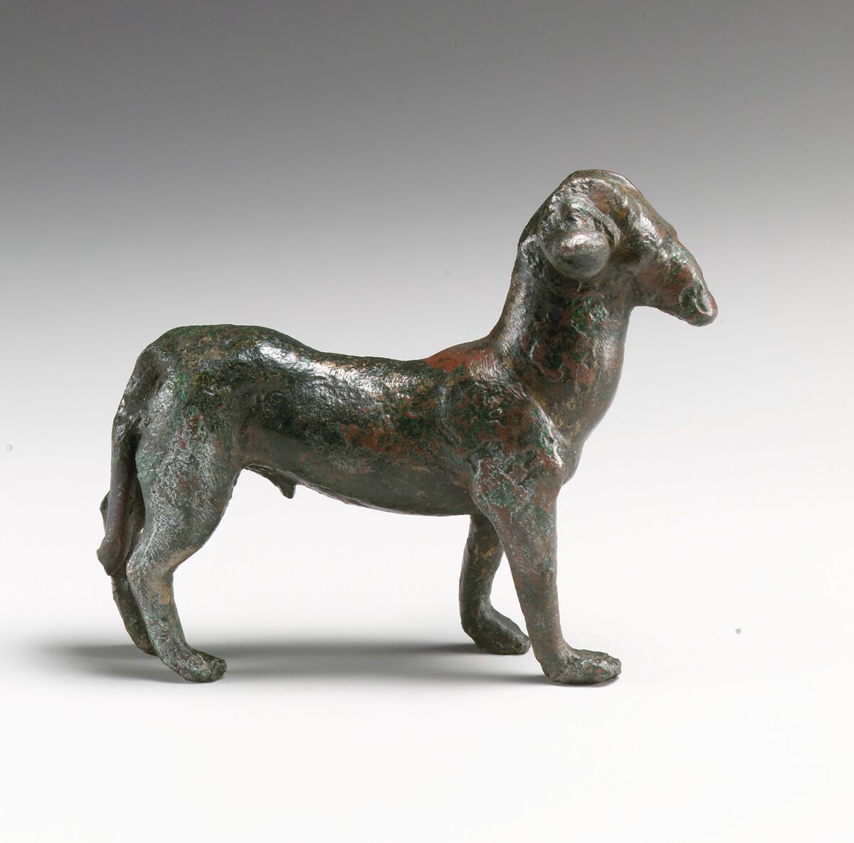 Bronze model of a cart with farmyard group, Bronze, Etruscan or Roman