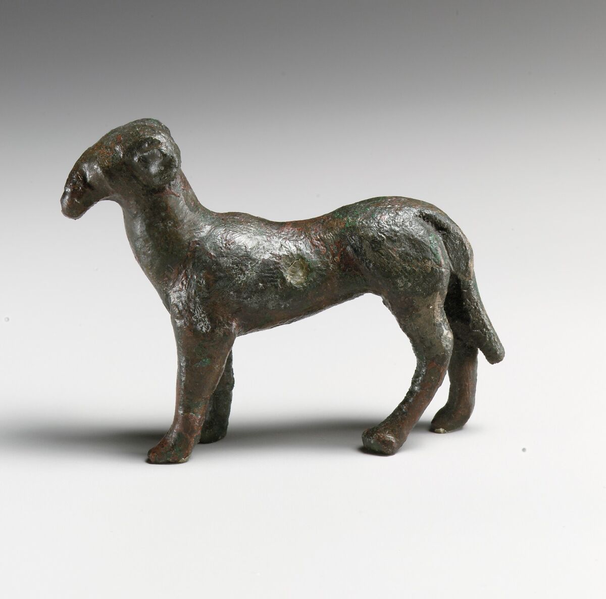 Bronze model of a cart with farmyard group, Bronze, Etruscan or Roman