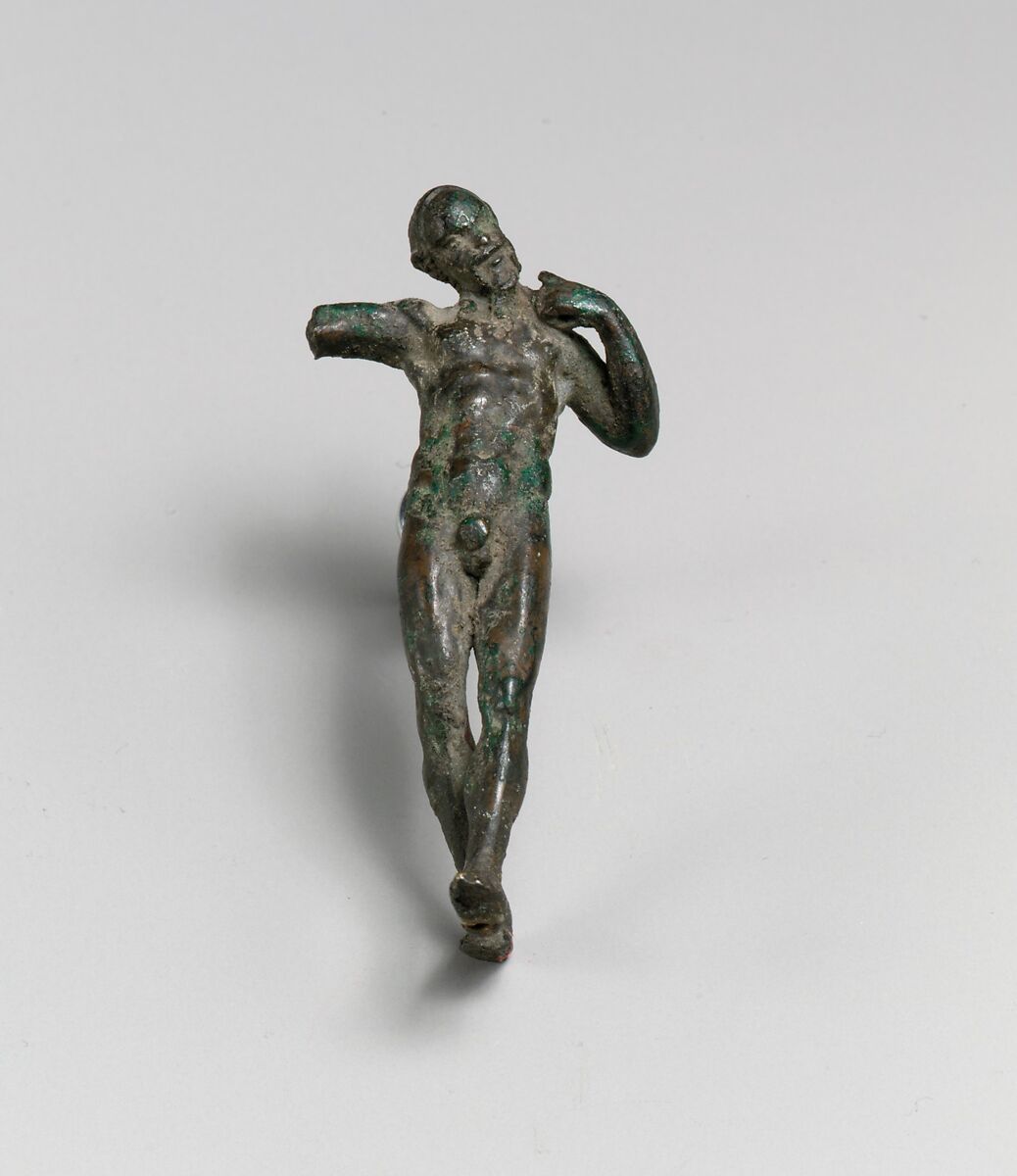 Bronze statuette of a satyr dancing, Bronze, Greek 