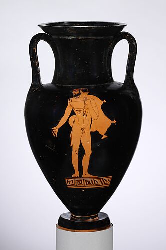 Terracotta Nolan neck-amphora (jar)