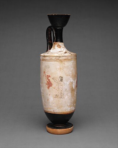 Terracotta lekythos (oil flask)