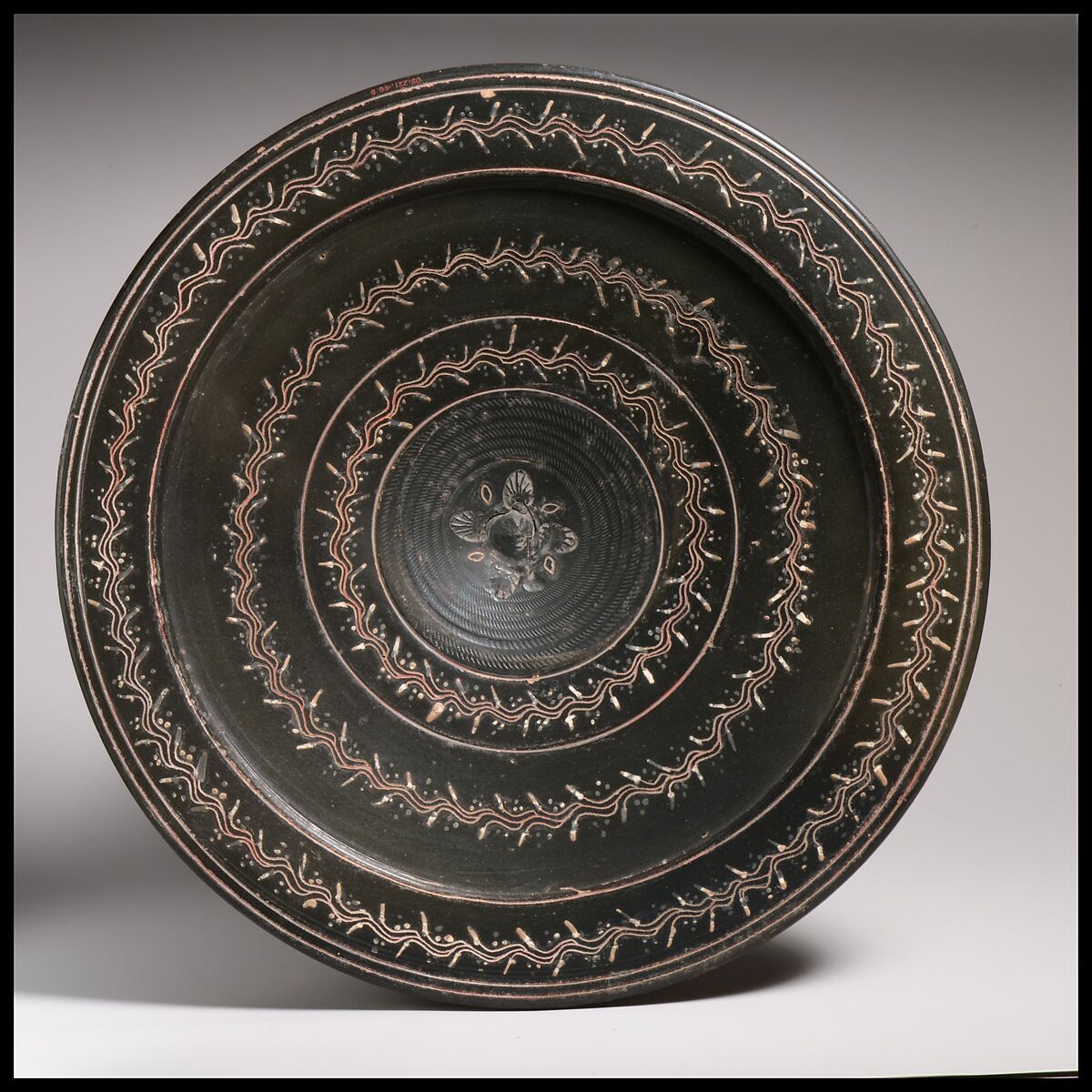 Terracotta plate, Terracotta, Greek, South Italian, Campanian, Teano 