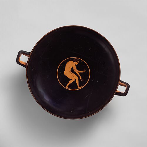 Terracotta kylix (drinking cup)