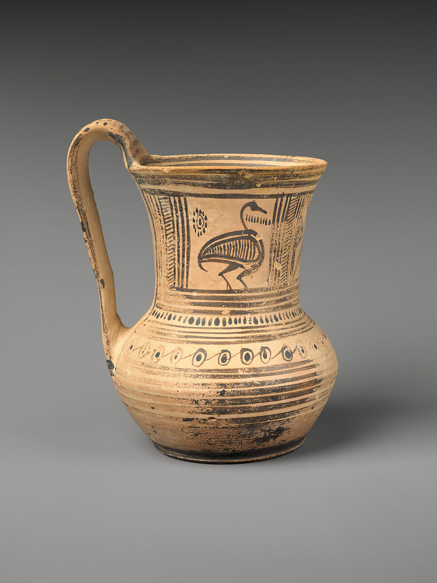 Terracotta tankard, Terracotta, Greek, Attic 