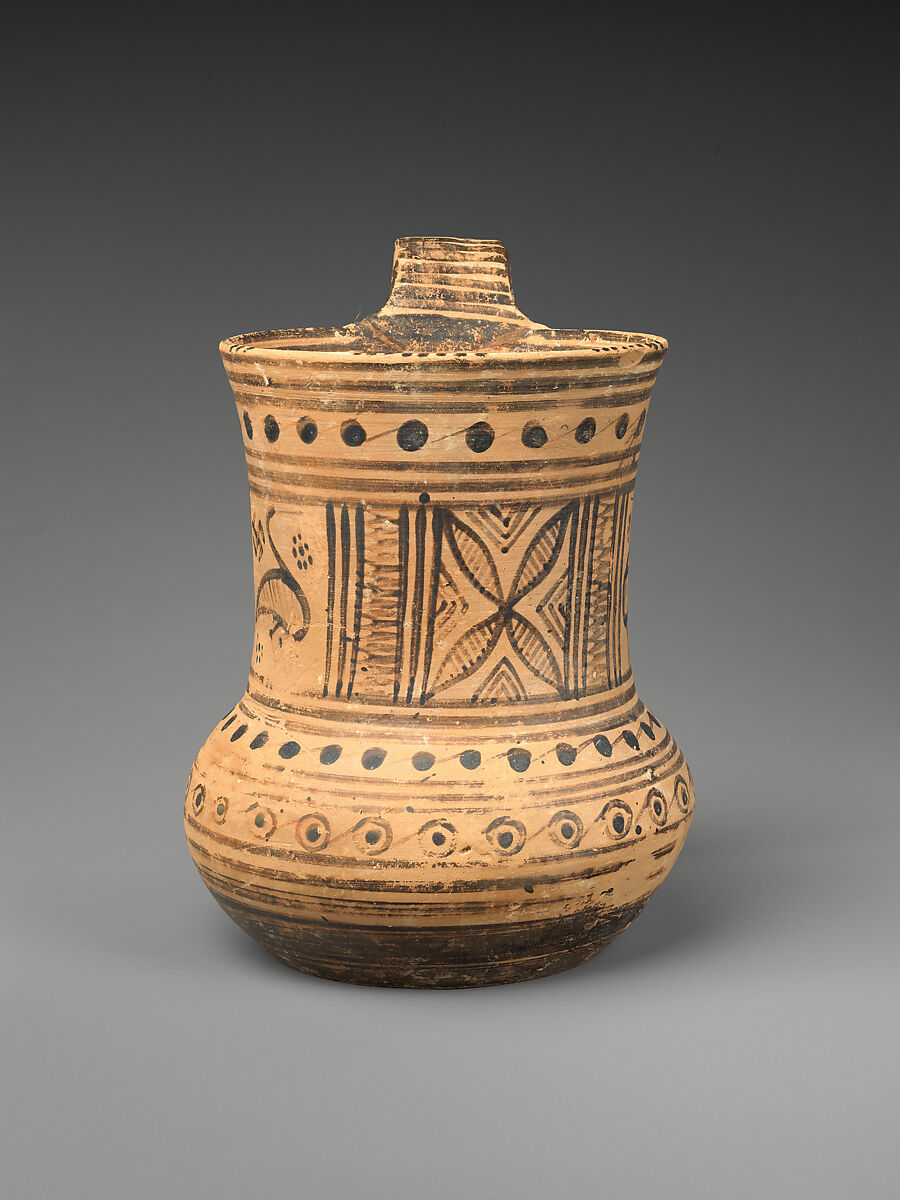 Terracotta tankard - Greek, Attic - Late Geometric I–II - The