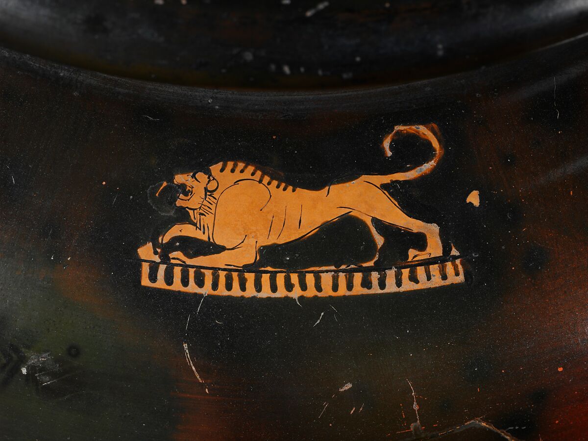 Terracotta stamnos (jar), Terracotta, Greek, Attic