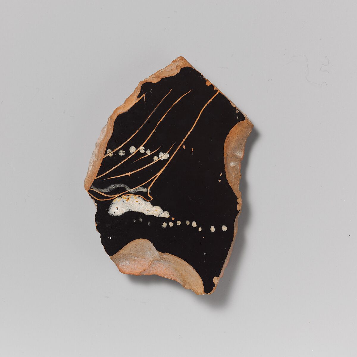 Three fragments of a terracotta calyx-krater (mixing bowl), Terracotta, Greek, South Italian, Apulian, Gnathian