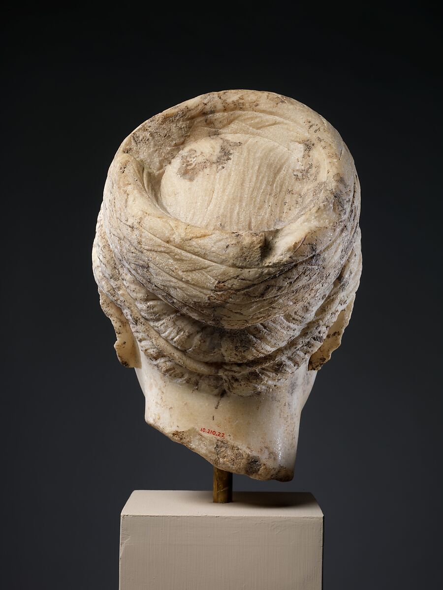 Marble portrait of a young woman, Marble, Roman