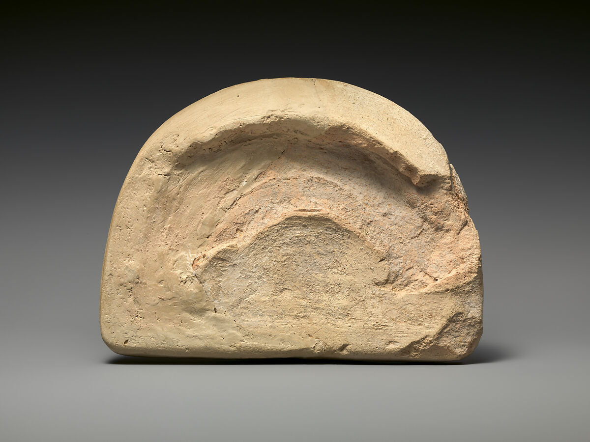 Antefix, head of Medusa, Terracotta, Greek, South Italian