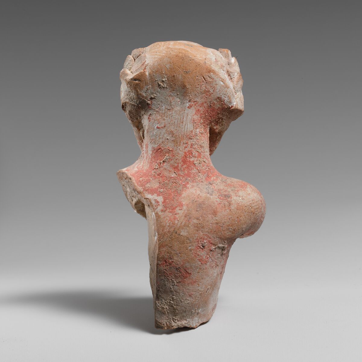 Terracotta bust of a satyr, Terracotta, Greek, South Italian, Tarentine