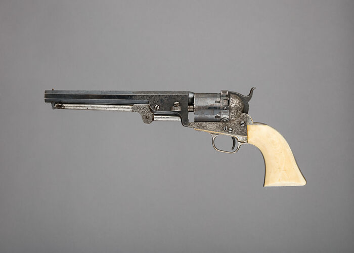 Colt Model 1851 Navy Revolver with Thuer Conversion for Self-Contained Cartridges, Serial no. 27060