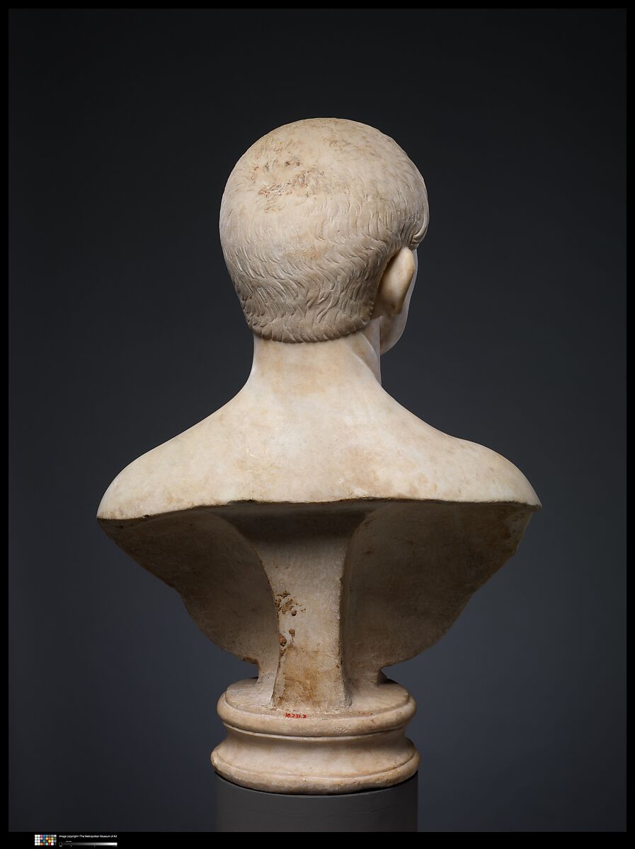 Marble portrait bust of a man, Marble, Roman
