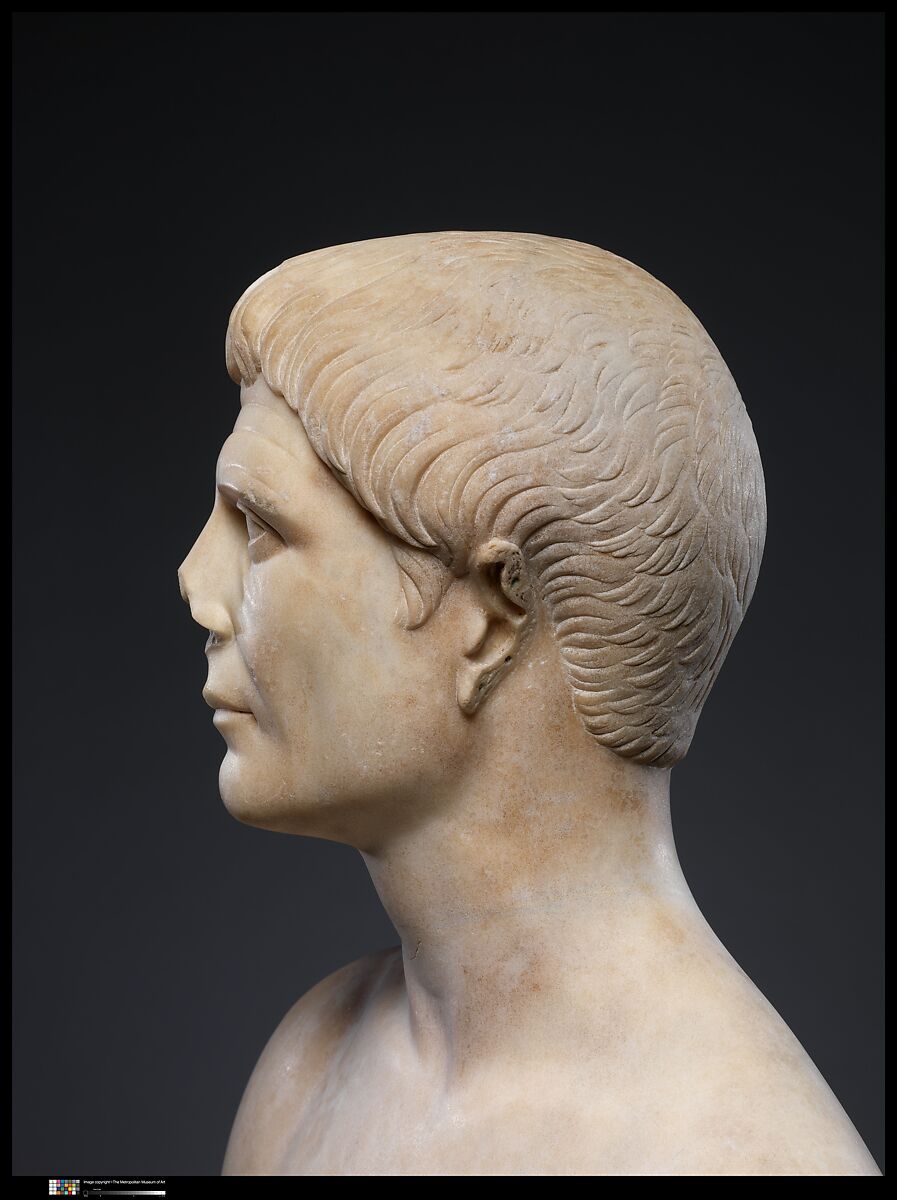 Marble portrait bust of a man, Marble, Roman