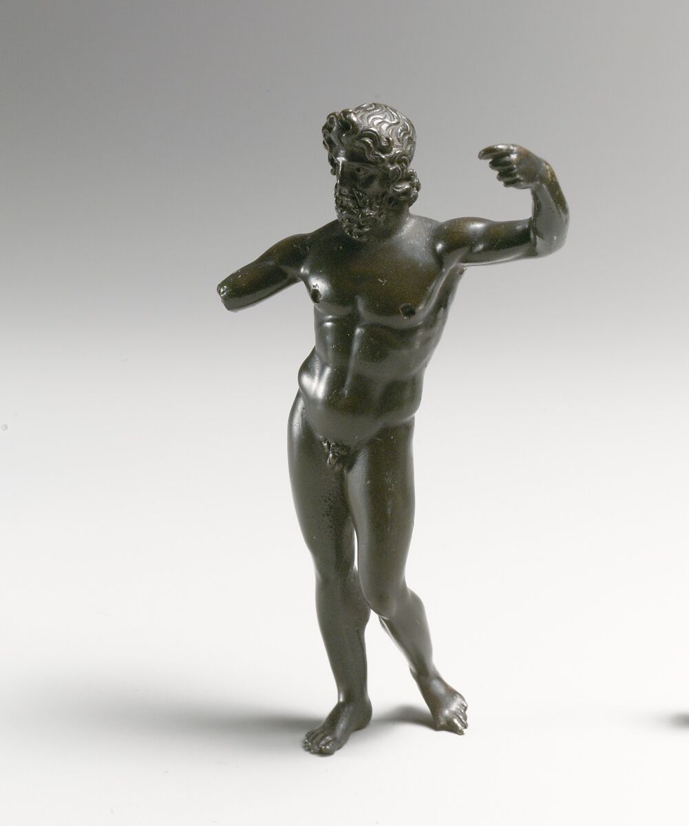 Bronze statuette of Neptune, Bronze, Roman 