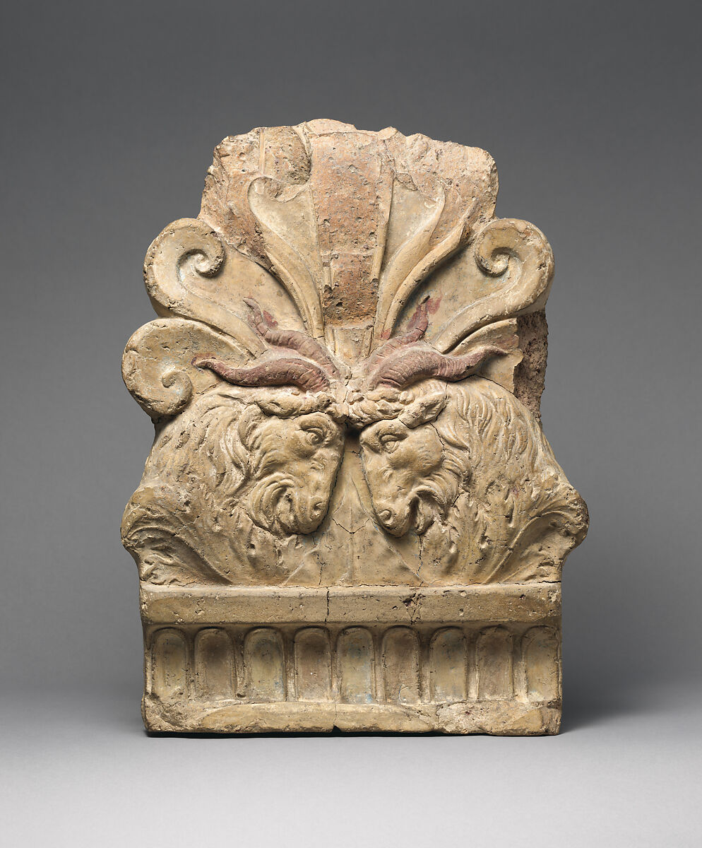 Terracotta antefix, Terracotta, Roman 