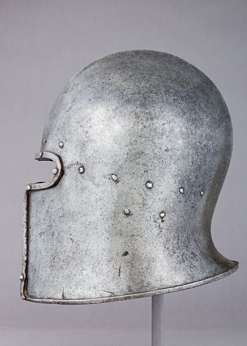 Barbute, Jacopo da Cannobio, called Bichignola (Italian, Brescia, active ca. 1460), Steel, Italian, Brescia