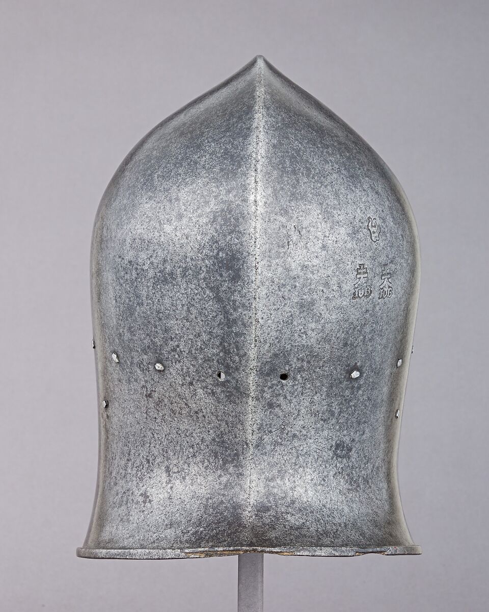 Barbute, Jacopo da Cannobio, called Bichignola (Italian, Brescia, active ca. 1460), Steel, Italian, Brescia