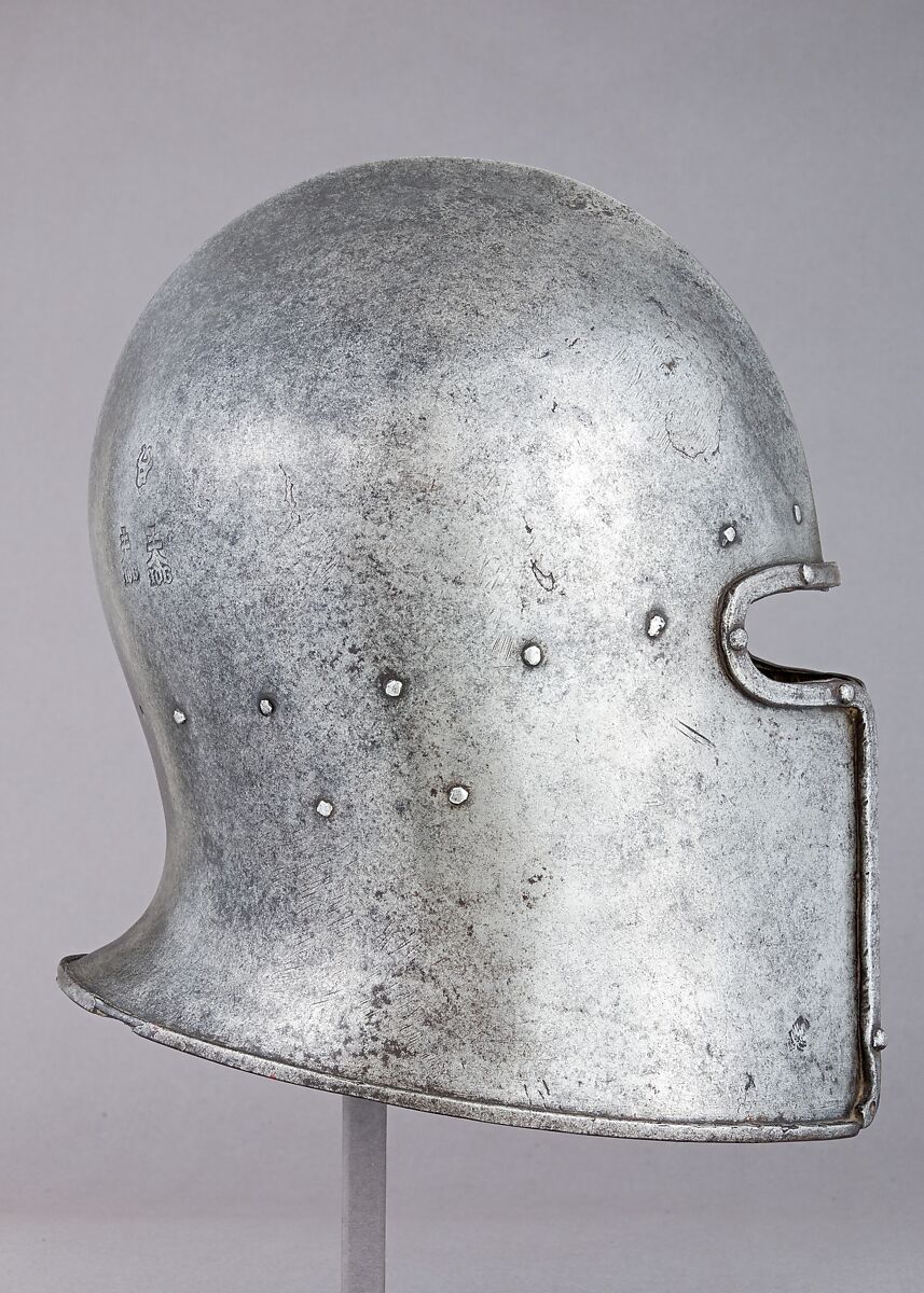 Barbute, Jacopo da Cannobio, called Bichignola (Italian, Brescia, active ca. 1460), Steel, Italian, Brescia