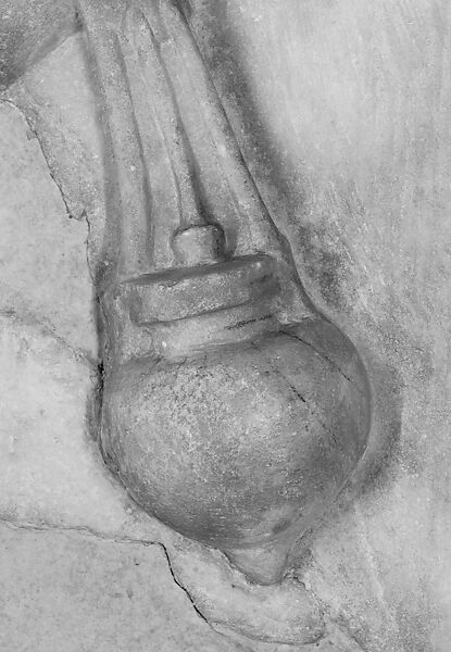 Marble stele (grave marker) of a youth and a little girl, Marble, Greek, Attic