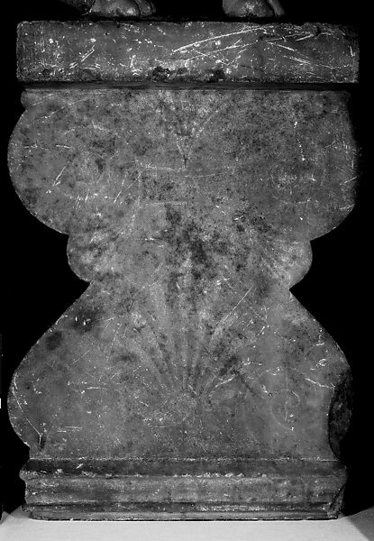 Marble capital and finial in the form of a sphinx, Marble, Parian, Greek, Attic