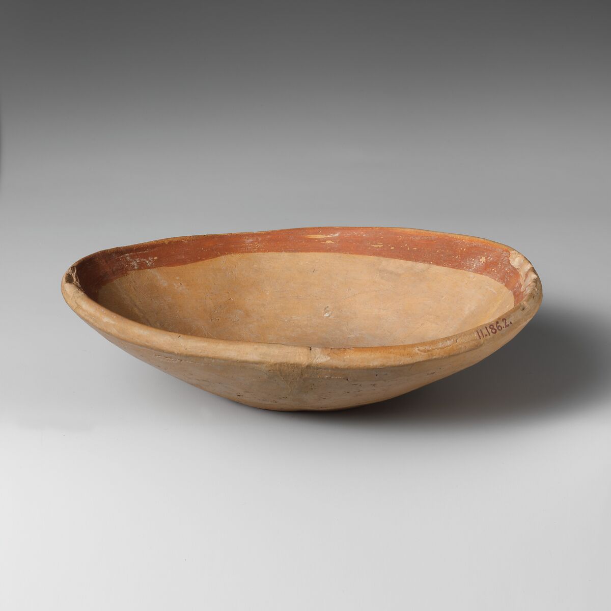 Terracotta shallow bowl, Terracotta, Minoan 